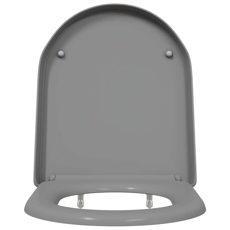 Tualeto sėdynė Pilka 49 x 36 x 4 cm Duroplastas