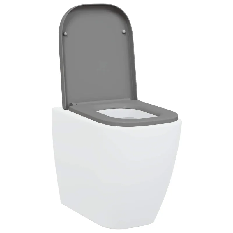Tualeto sėdynė Pilka 47,5 x 35 x 3,6 cm Duroplastas