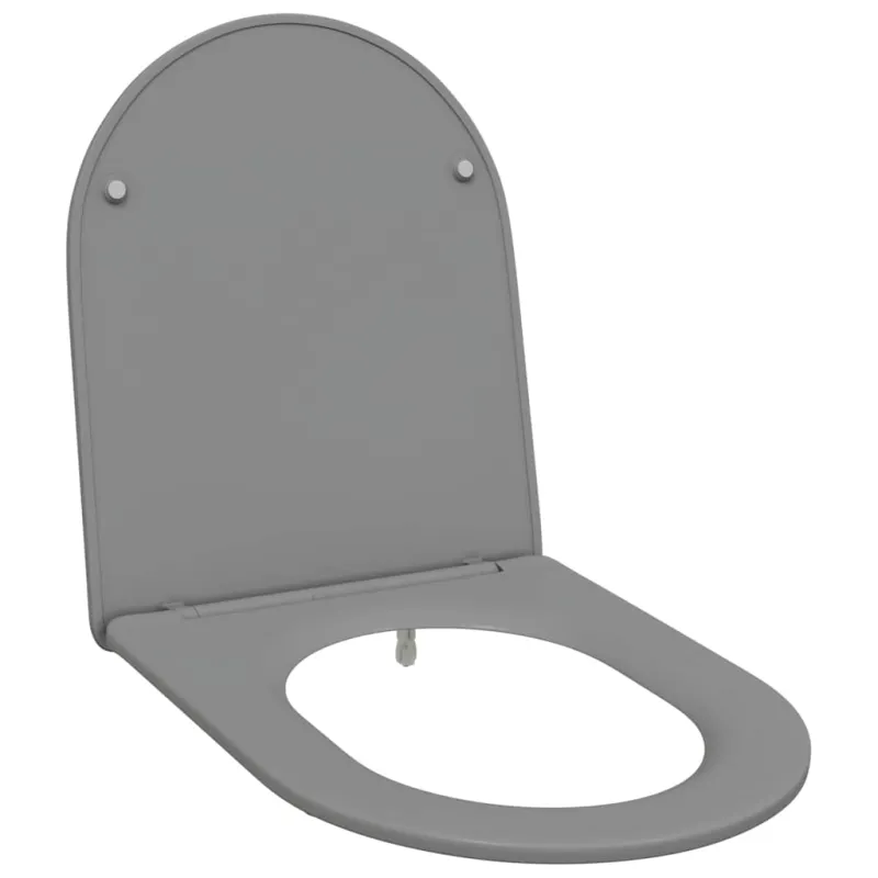 Tualeto sėdynė Pilka 47 x 36 x 3,4 cm Duroplastas