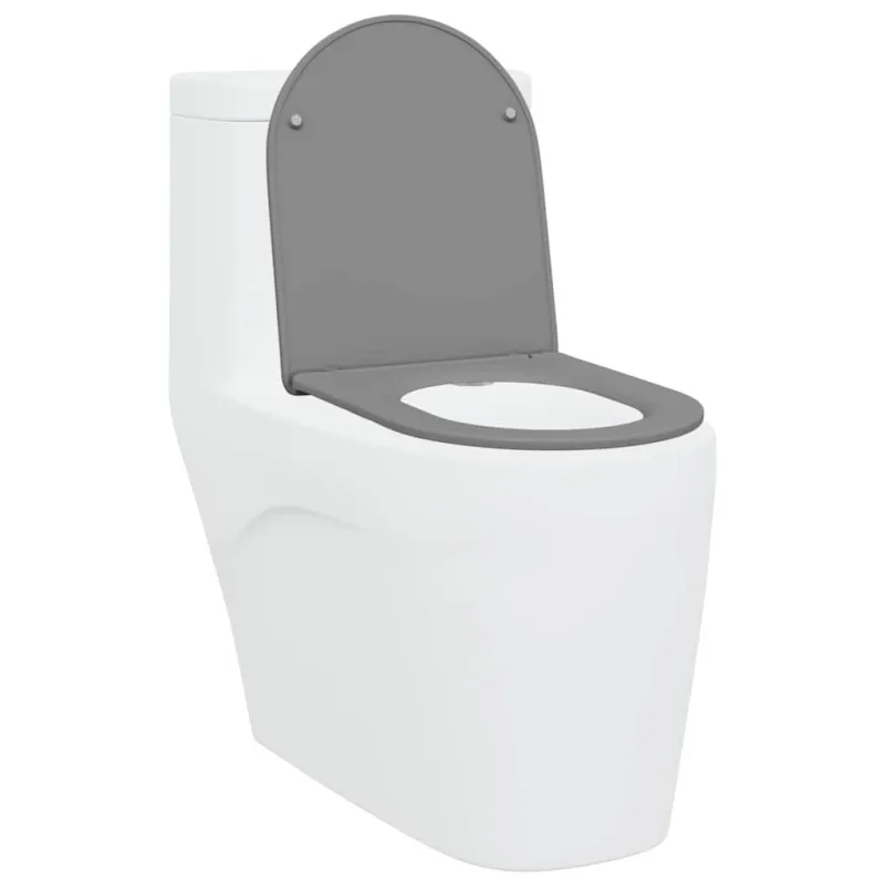 Tualeto sėdynė Pilka 47 x 36 x 3,4 cm Duroplastas