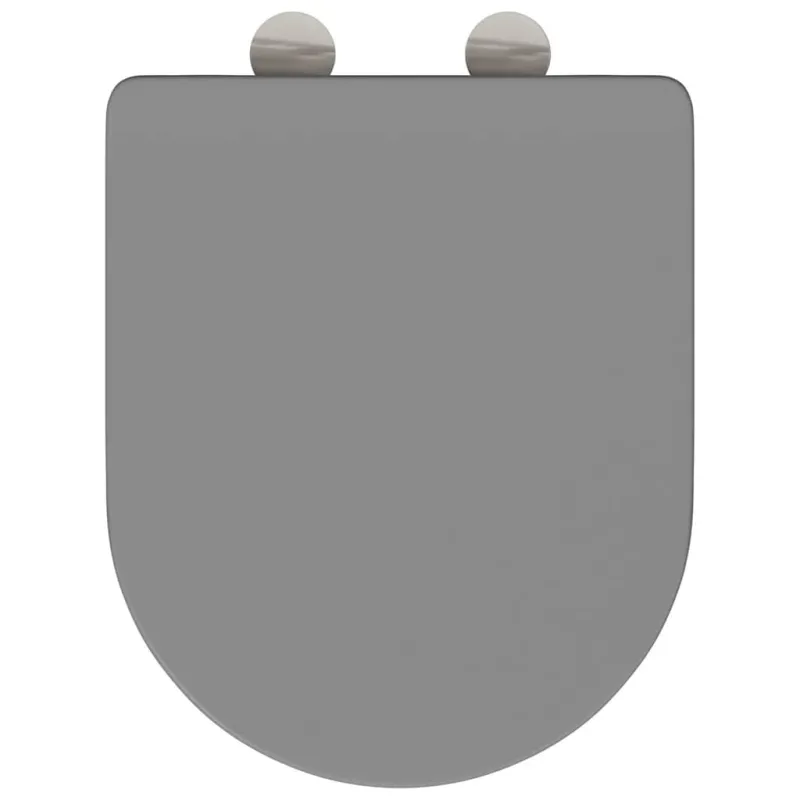 Tualeto sėdynė Pilka 47 x 36 x 3,4 cm Duroplastas