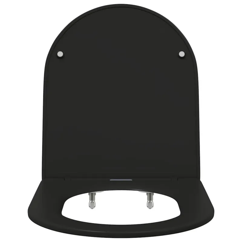 Tualeto sėdynė Juoda 47 x 36 x 3,4 cm Duroplastas