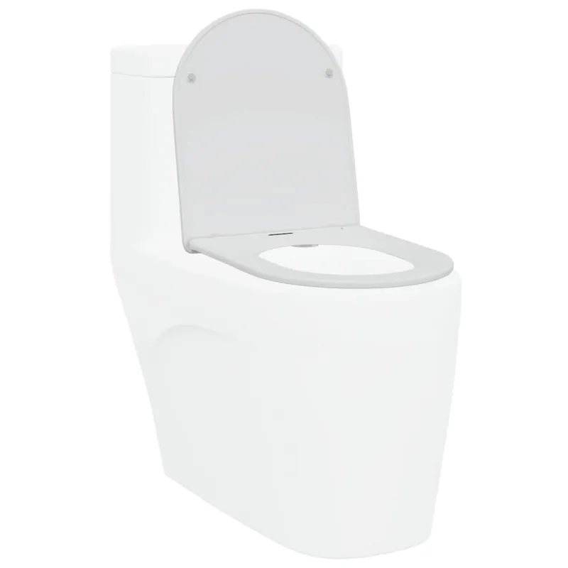 Tualeto sėdynė Balta 47 x 36 x 3,4 cm Duroplastas
