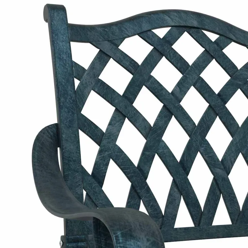 Sodo Kėdė 2 pcs Žalia 56 x 55 x 92.5cm Aliuminis