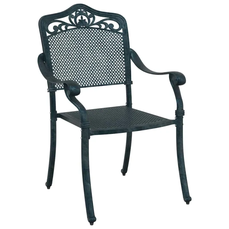 Sodo Kėdė 2 pcs Žalia 64 x 62 x 93cm Aliuminis