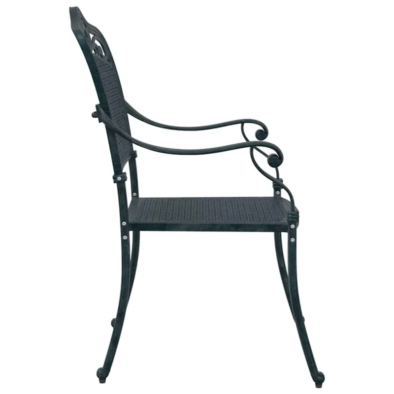 Sodo Kėdė 2 pcs Žalia 64 x 62 x 93cm Aliuminis