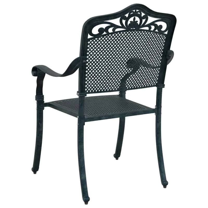 Sodo Kėdė 2 pcs Žalia 64 x 62 x 93cm Aliuminis