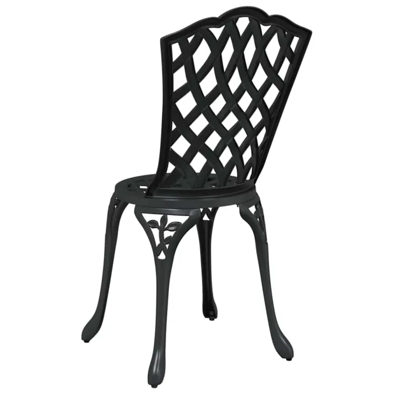 Sodo Kėdė 2 pcs Juoda 39 x 40 x 87cm Aliuminis