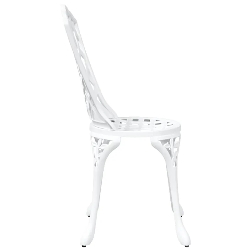 Sodo Kėdė 2 pcs Balta 39 x 40 x 87cm Aliuminis