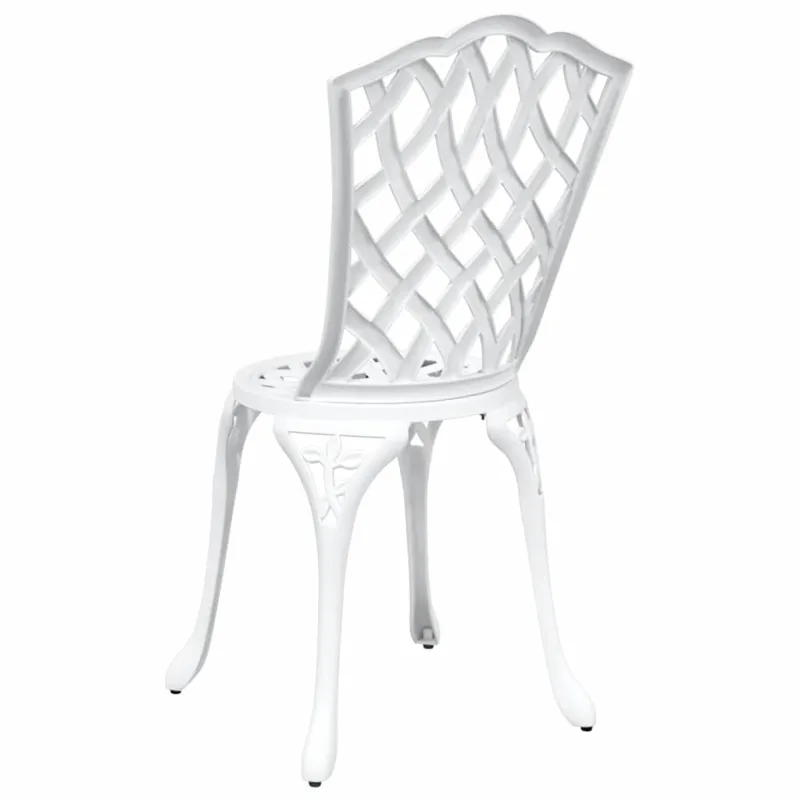 Sodo Kėdė 2 pcs Balta 39 x 40 x 87cm Aliuminis