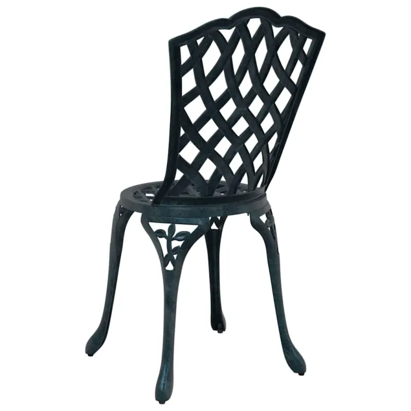Sodo Kėdė 2 pcs Žalia 39 x 40 x 87cm Aliuminis