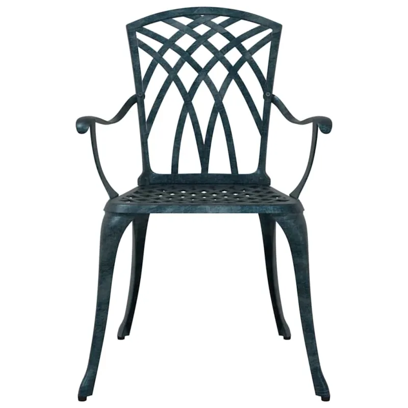 Sodo Kėdė 2 pcs Žalia 53 x 51 x 88,5cm Aliuminis