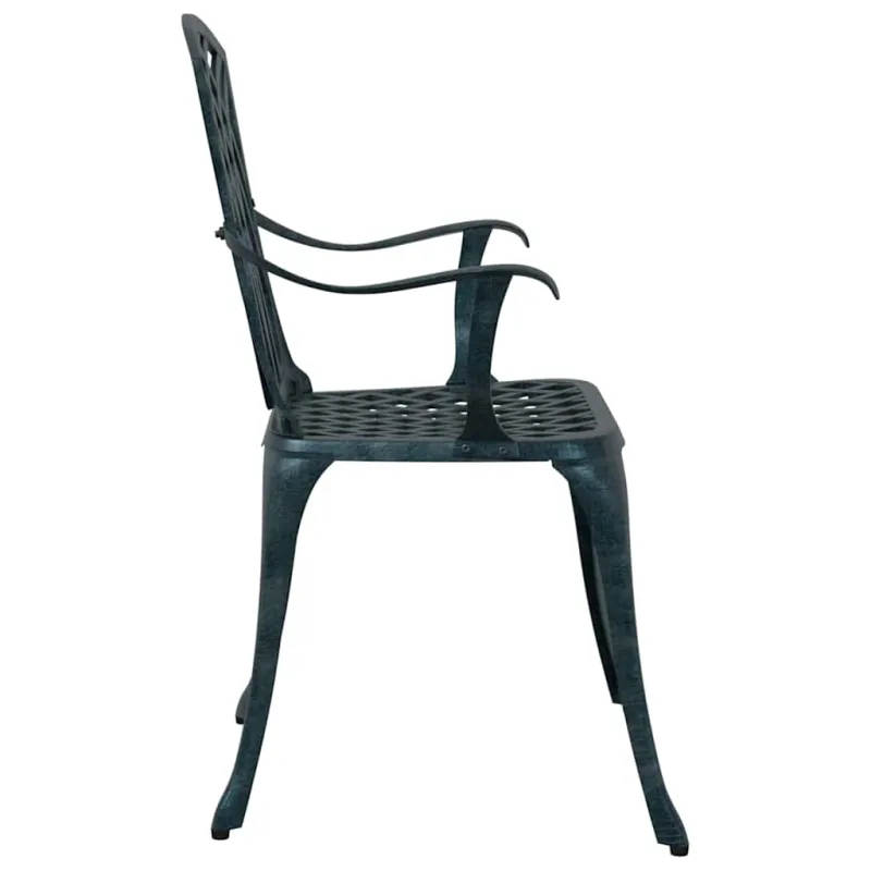 Sodo Kėdė 2 pcs Žalia 53 x 51 x 88,5cm Aliuminis
