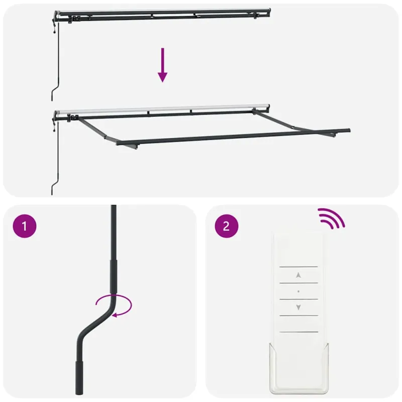 Markizės rėmas Antracitas 3,5 x 2 m metalas