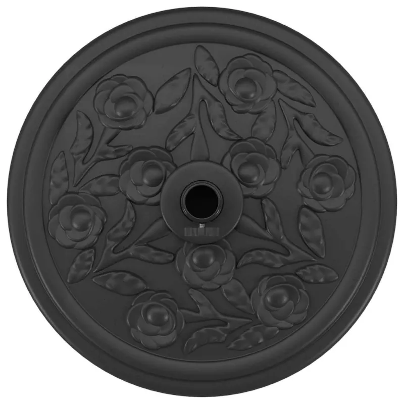 Skėčio pagrindas Art Deco Juoda Ø 45 x 39,5 cm Geležis