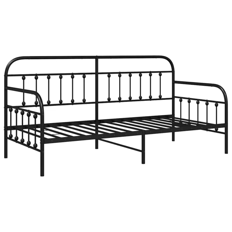 Dienos lovos rėmas Juoda 90 x 190 cm