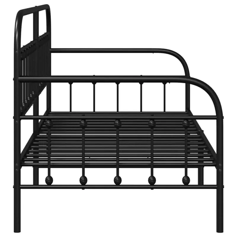 Dienos lovos rėmas Juoda 90 x 190 cm