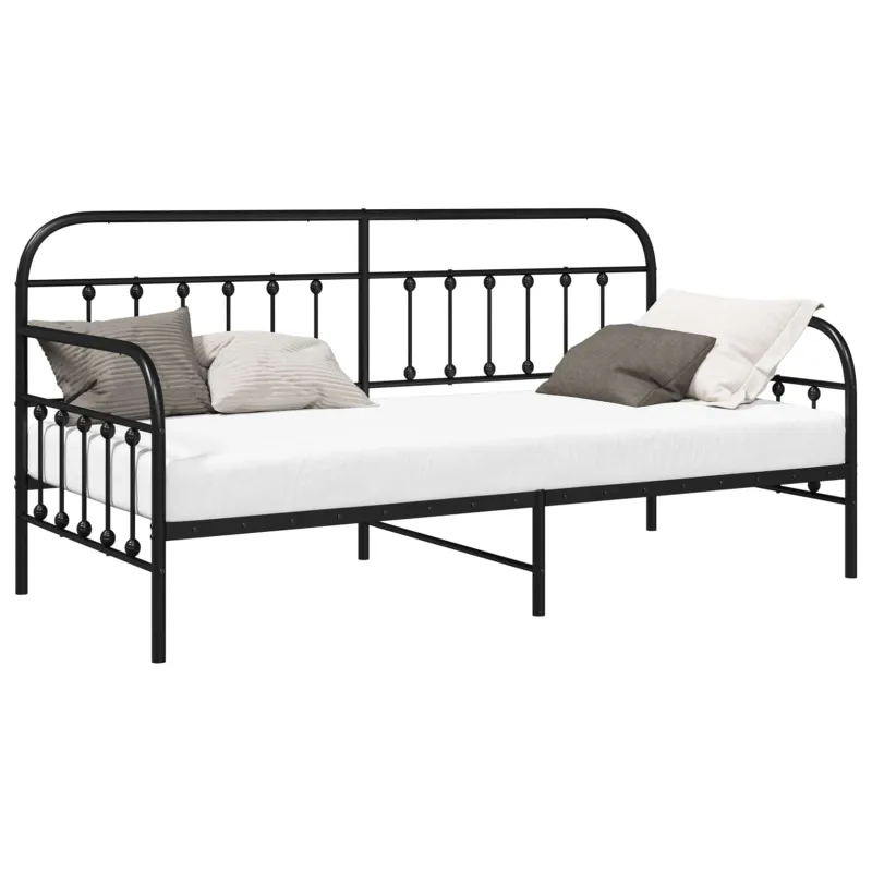 Dienos lovos rėmas Juoda 90 x 200 cm