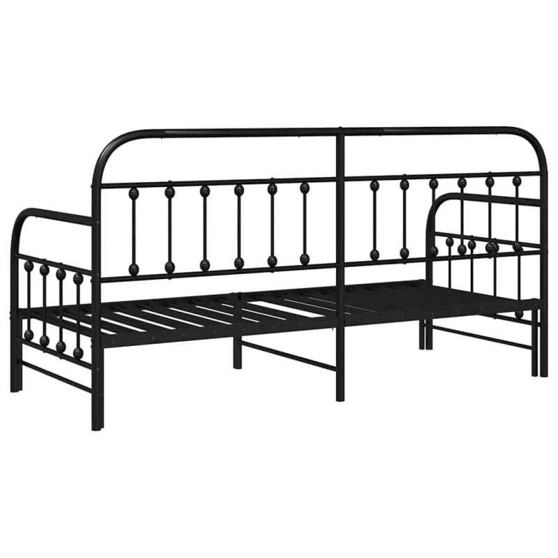 Dienos lovos rėmas Juoda 80 x 200 cm