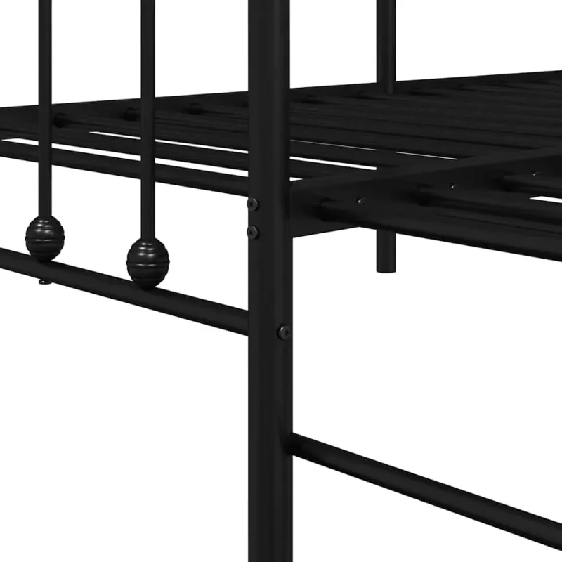 Dienos lovos rėmas Juoda 80 x 200 cm