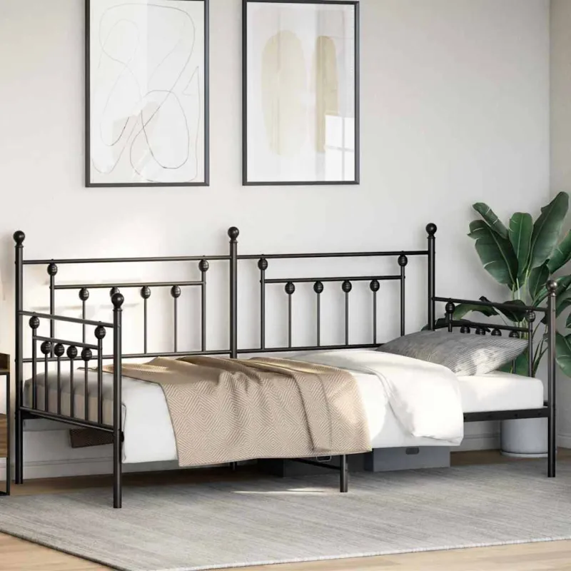 Dienos lovos rėmas Juoda 107 x 203 cm Plienas
