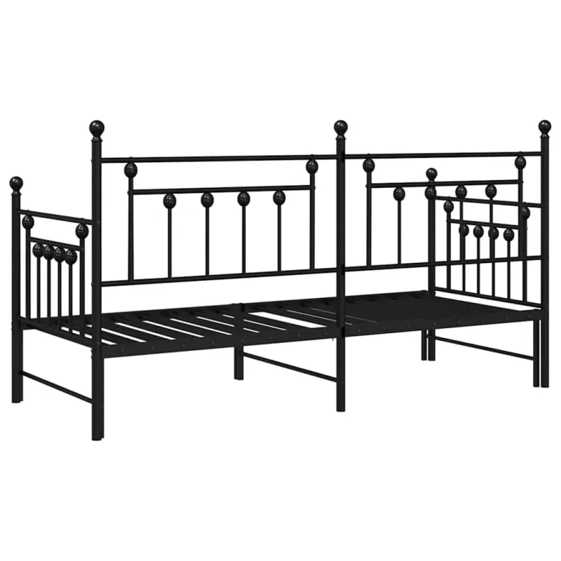 Dienos lovos rėmas Juoda 75 x 190 cm Plienas