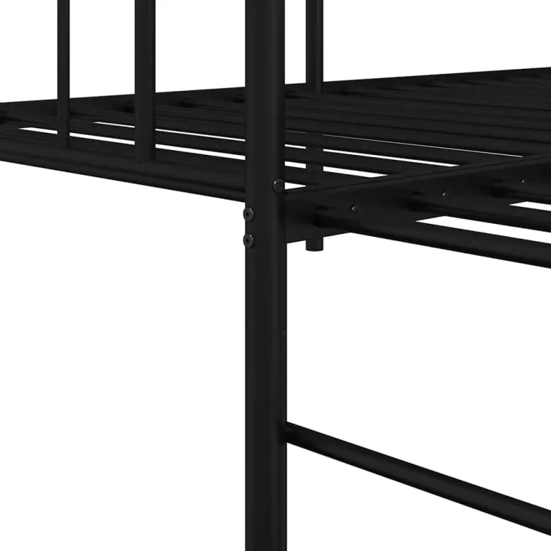 Dienos lovos rėmas Juoda 90 x 190 cm Plienas