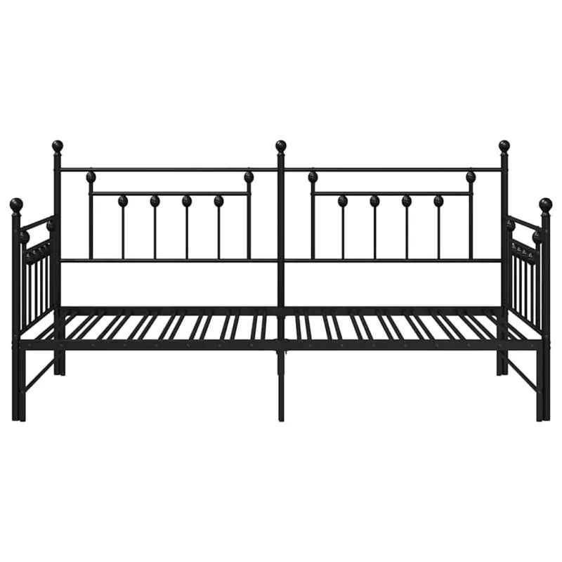 Dienos lovos rėmas Juoda 100 x 190 cm Plienas