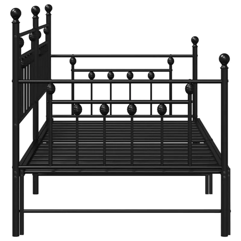 Dienos lovos rėmas Juoda 100 x 190 cm Plienas