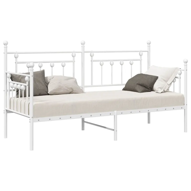Dienos lovos rėmas Balta 75 x 190 cm Plienas