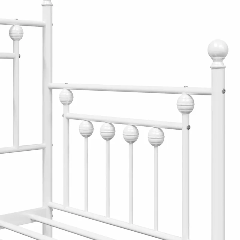 Dienos lovos rėmas Balta 80 x 200 cm Plienas