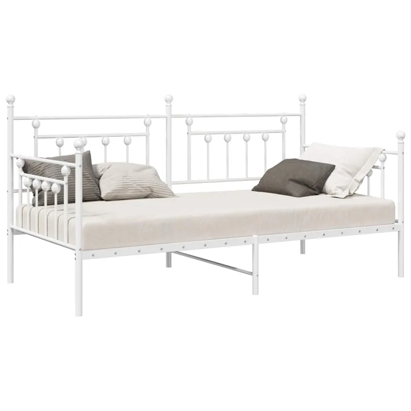Dienos lovos rėmas Balta 100 x 190 cm Plienas