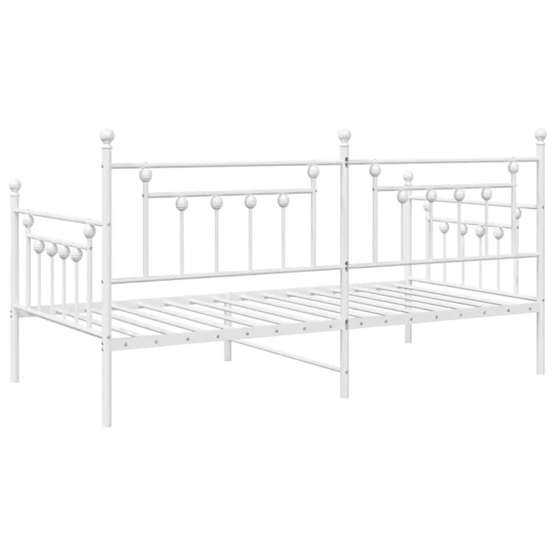 Dienos lovos rėmas Balta 100 x 190 cm Plienas
