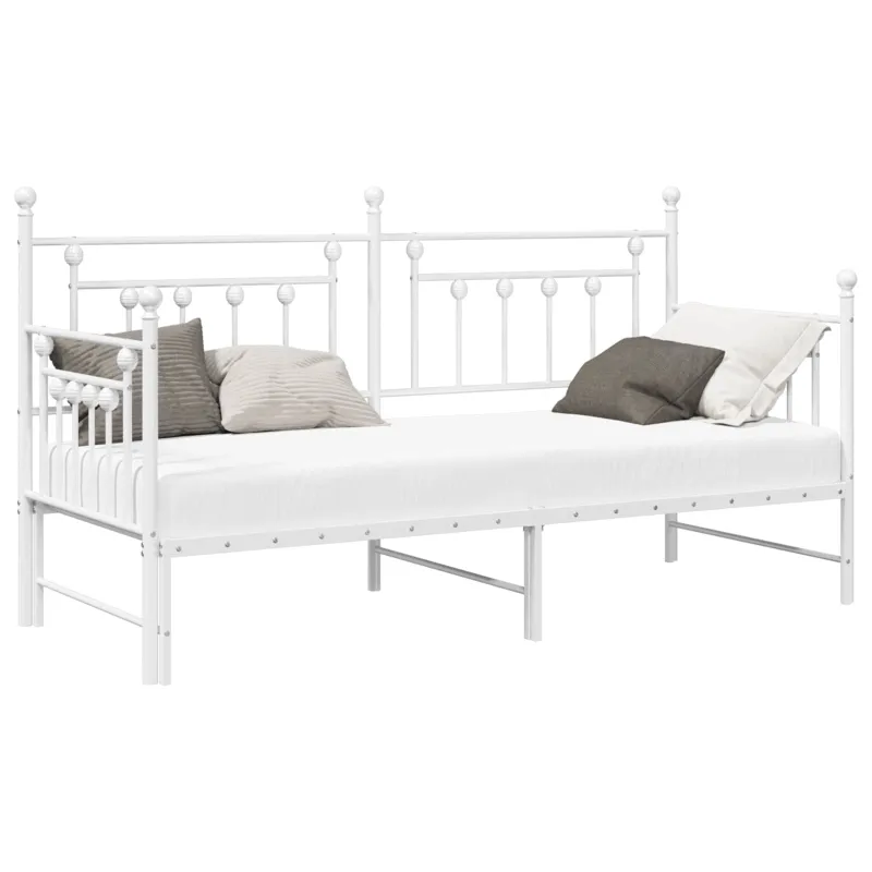 Dienos lovos rėmas Balta 75 x 190 cm Plienas