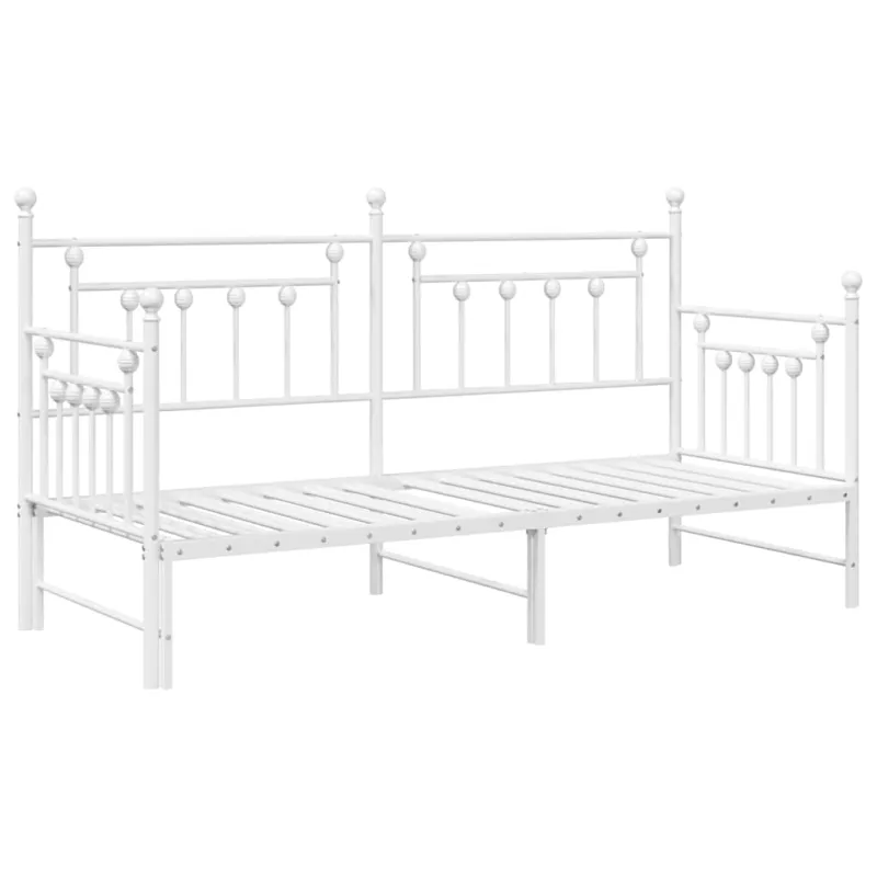 Dienos lovos rėmas Balta 75 x 190 cm Plienas