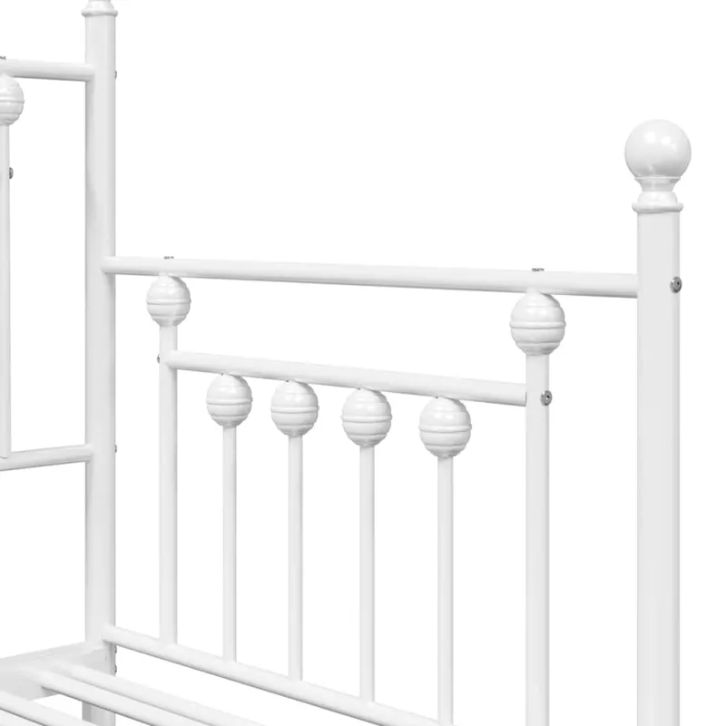 Dienos lovos rėmas Balta 75 x 190 cm Plienas