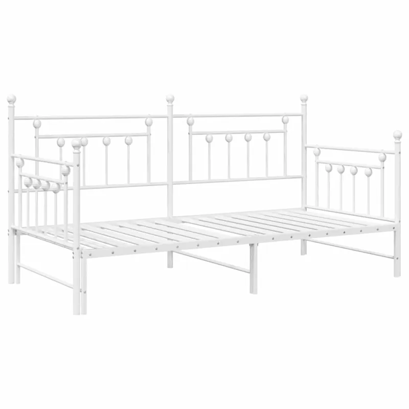 Dienos lovos rėmas Balta 90 x 200 cm Plienas