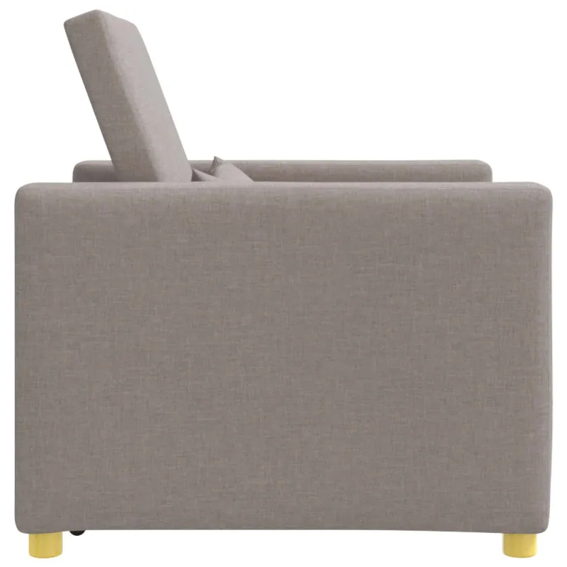 Ištraukiamas sofa-lova vienvietis Taupe 90 x 165 x 87 cm