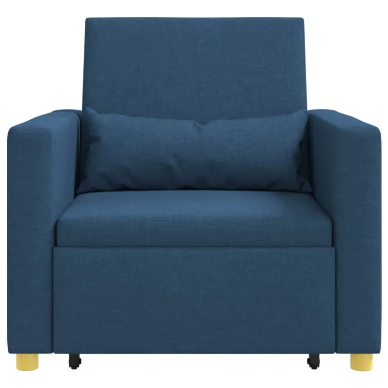 Ištraukiamas sofa-lova vienvietis Mėlyna 90 x 165 x 87 cm