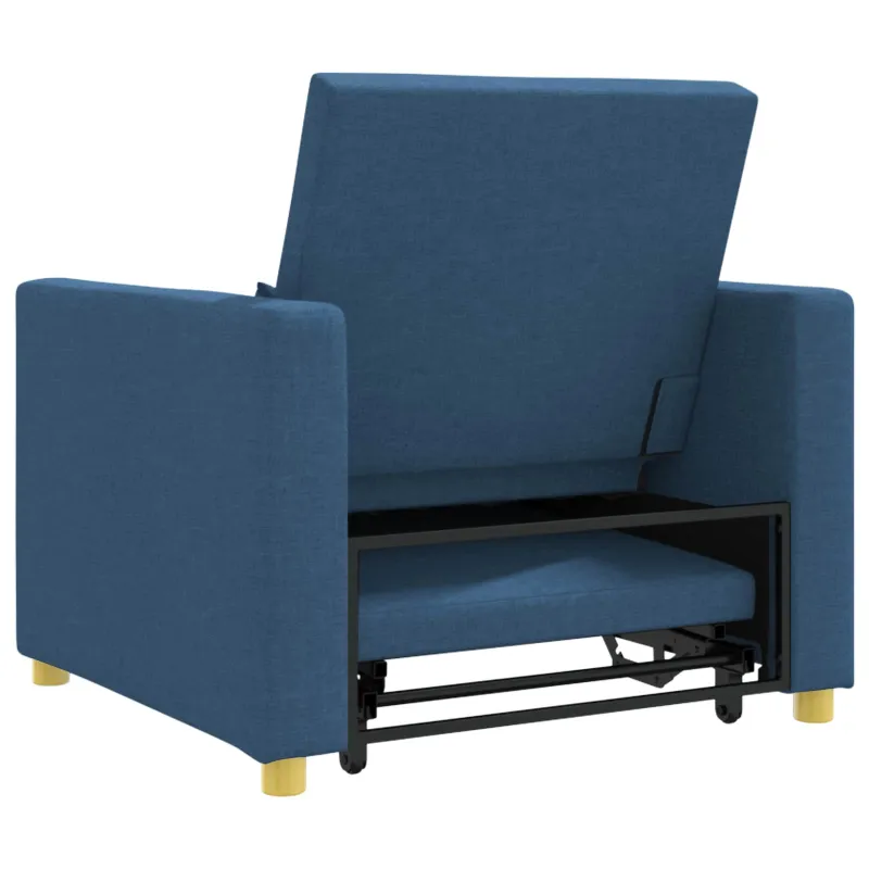 Ištraukiamas sofa-lova vienvietis Mėlyna 90 x 165 x 87 cm