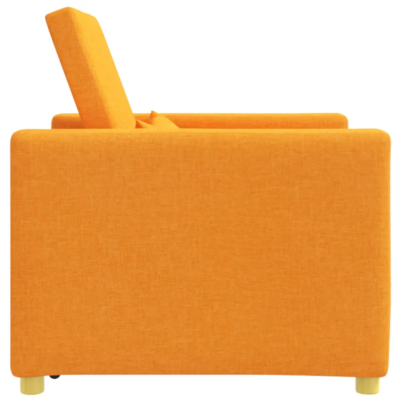 Ištraukiamas sofa-lova vienvietis Tamsiai geltona audinys