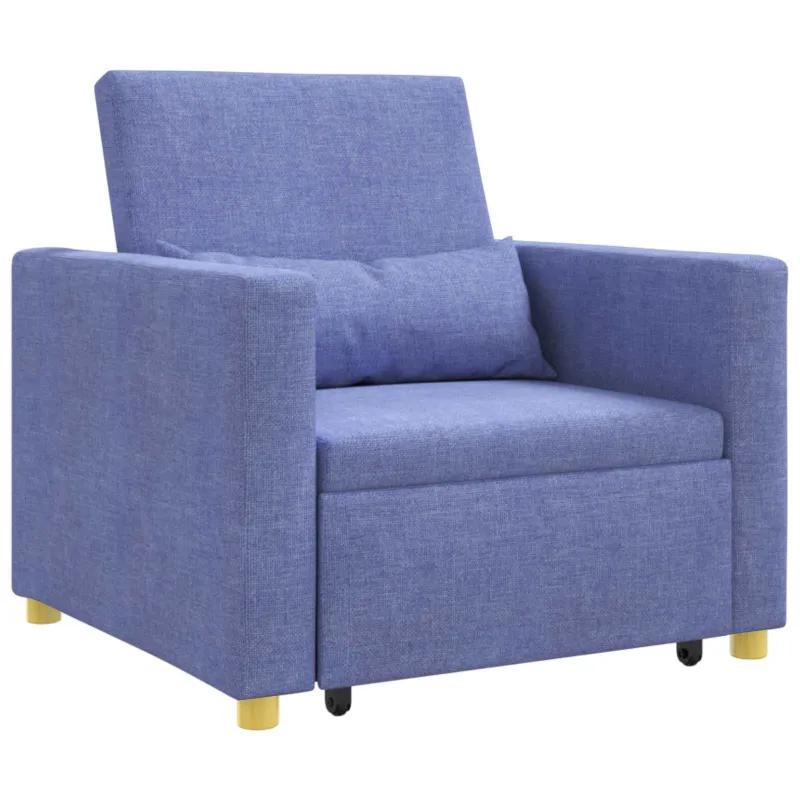 Ištraukiamas sofa-lova vienvietis Džinsinė mėlyna audinys