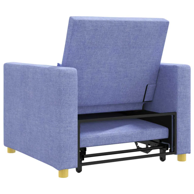 Ištraukiamas sofa-lova vienvietis Džinsinė mėlyna audinys