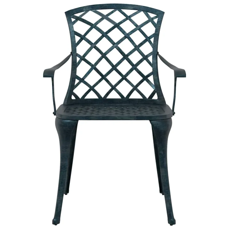 Sodo Kėdė 4 pcs Žalia 61 x 60,5 x 93cm Aliuminis