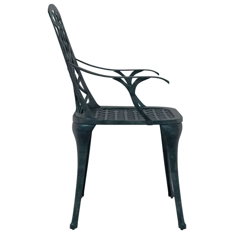 Sodo Kėdė 4 pcs Žalia 61 x 60,5 x 93cm Aliuminis