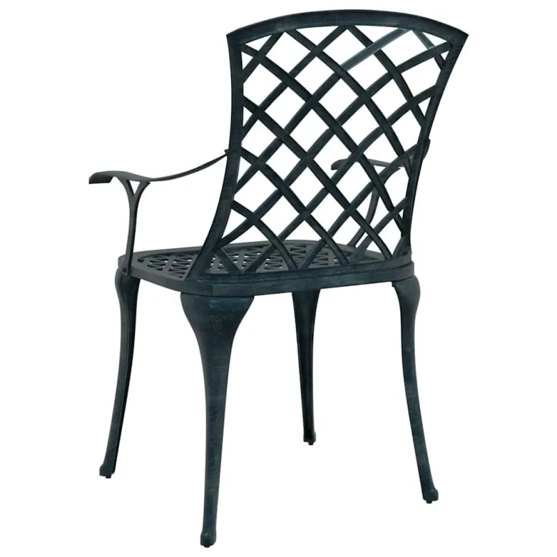 Sodo Kėdė 4 pcs Žalia 61 x 60,5 x 93cm Aliuminis