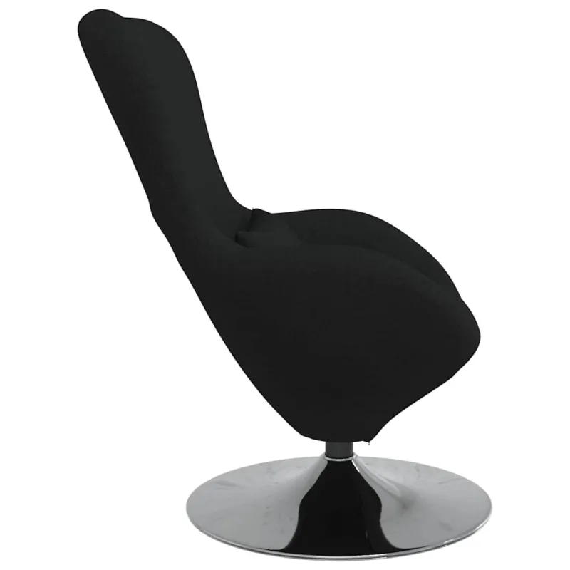 Kiaušinio formos krėslas Juoda 63 x 73 x 90 cm audinys