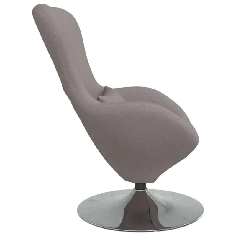 Kiaušinio formos krėslas Taupe 63 x 73 x 90 cm audinys