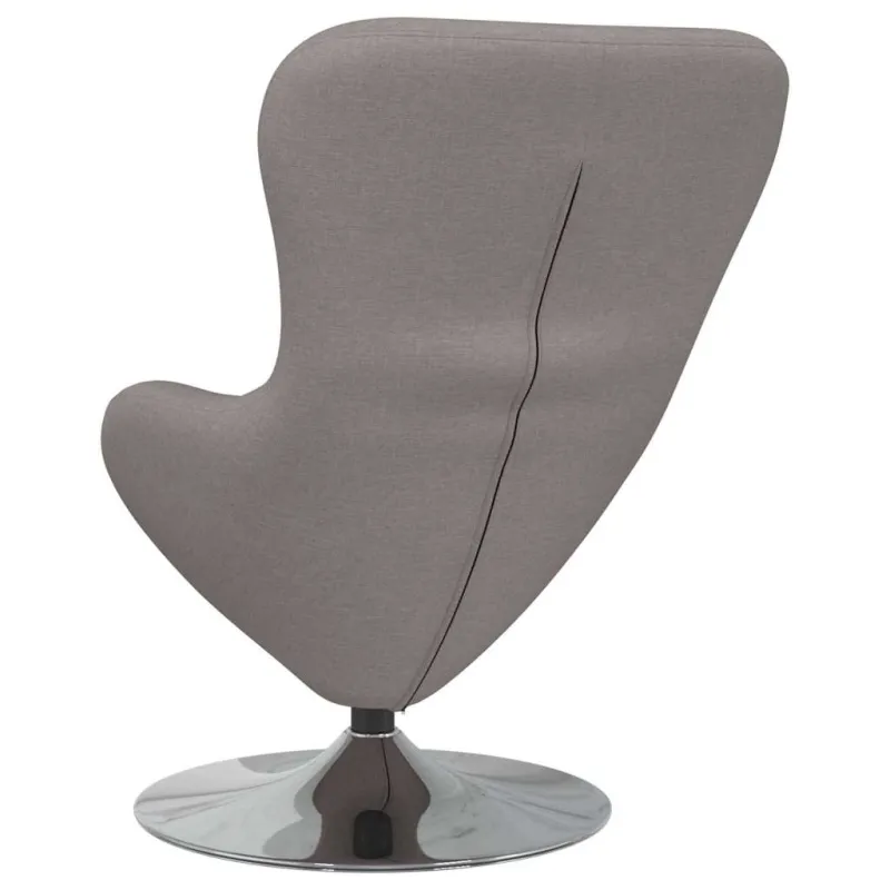 Kiaušinio formos krėslas Taupe 63 x 73 x 90 cm audinys
