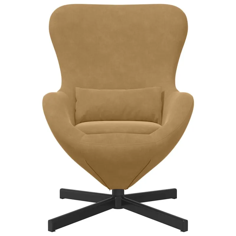 Kiaušinio formos krėslas Ruda 63 x 73 x 90 cm Aksomas